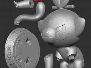 Grookey - Pokemon Fanart 3D Print Model