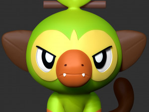 Grookey - Pokemon Fanart Modelo de impresión 3D