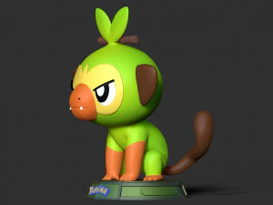 Grookey - Pokemon Fanart 3D Print Model