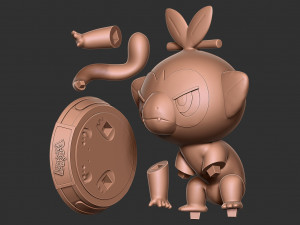Grookey - Pokemon Fanart Modelo de impresión 3D