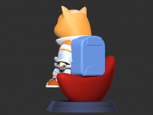 Astronaut Shiba Modelo de impresión 3D