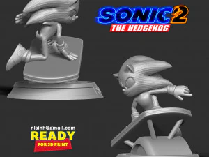 Sonic the Hedgehog 2 3D Print Model