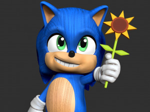 Baby Sonic Modello di stampa 3D