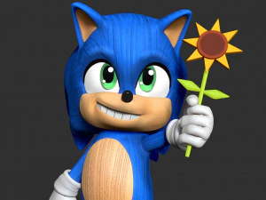 Baby Sonic 3D Print Model