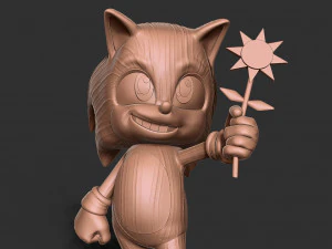 Baby Sonic 3D Print Model