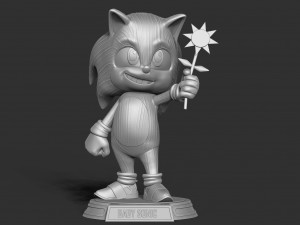 Baby Sonic Modello di stampa 3D