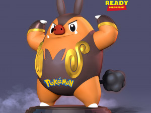 Pignite - Pokemon Fanart 3D Print Model