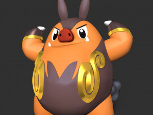 Pignite - Pokemon Fanart 3D Принт Модель