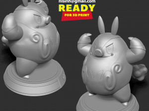 Pignite - Pokemon Fanart 3D Принт Модель