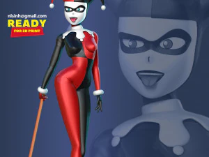 Classic Harley Quinn 3D Print Model