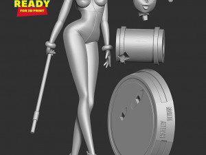 Classic Harley Quinn 3D-printmodel