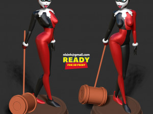 Classic Harley Quinn 3D-printmodel
