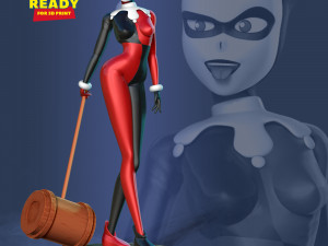 Classic Harley Quinn 3D-printmodel