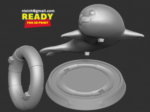 Water Seal 3D Print Model