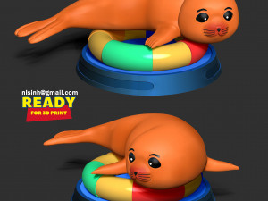 Water Seal 3D Print Model