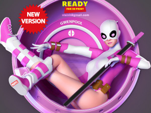 GwenPool Fanart new version Modello di stampa 3D