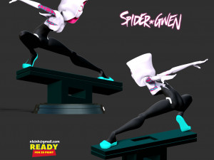 Spider-Gwen Fanart Model Cetak 3D