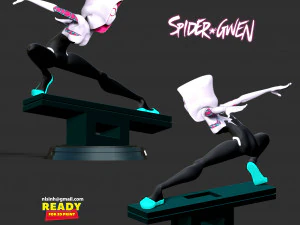 Spider-Gwen Fanart 3D Print Model