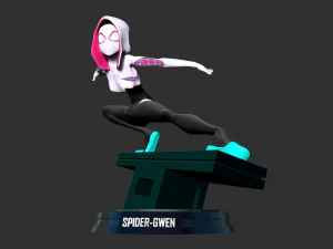 Spider-Gwen Fanart 3D Print Model