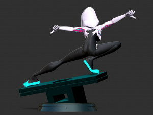 Spider-Gwen Fanart Model Cetak 3D