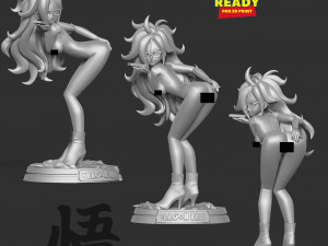Android 21 - Hot pose Model do druku 3D
