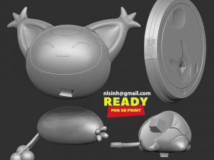 Skitty - Pokemon Fanart 3D Print Model