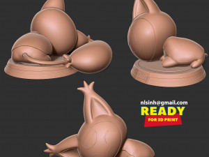 Skitty - Pokemon Fanart 3D Print Model