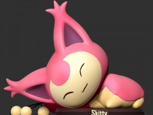 Skitty - Pokemon Fanart 3D Print Model
