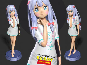 Sagiri Izumi 3D Print Model