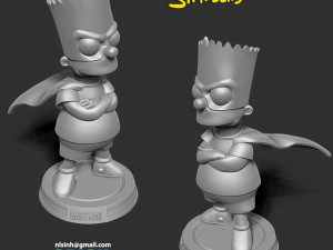 The Bartman 3D 프린트 모델