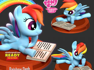 Rainbow Dash 3D Print Model