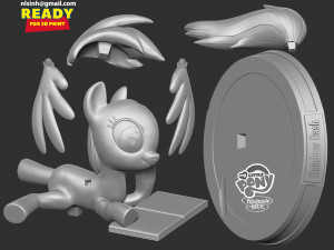 Rainbow Dash 3D-Druckmodell