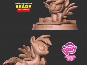 Rainbow Dash 3D-Druckmodell