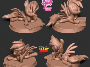 Rainbow Dash 3D Print Model