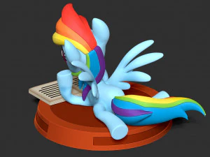 Rainbow Dash 3D Print Model