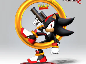 G&ouml;lge - Sonic the Hedgehog 2 Fan Sanatı 3D Baskı Modeli