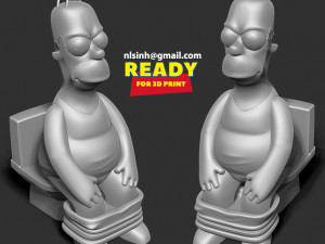 Homer with a relaxing moment 3D Принт Модель