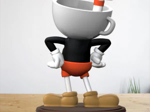 Cuphead Fanart 3D Print Model