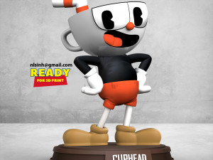 Cuphead Fanart 3D Принт Модель