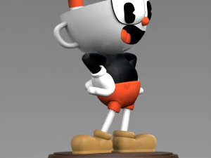 Cuphead Fanart 3D Print Model