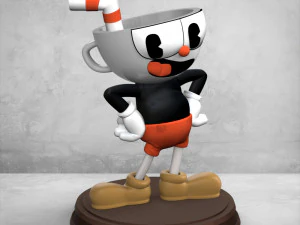 Cuphead Fanart 3D Print Model