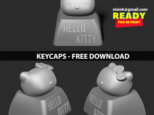 Some free keycaps Modèles 3D en vedette