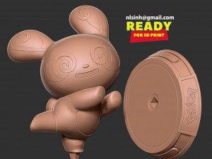 Spinda - Pokemon Fanart 3D Print Model