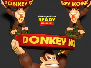 Ashtray Donkey Kong 3D Print Model