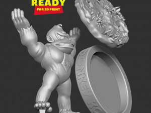 Ashtray Donkey Kong 3D Druckmodell