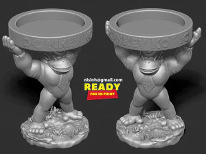 Ashtray Donkey Kong 3D Print Model