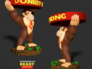 Ashtray Donkey Kong 3D Print Model