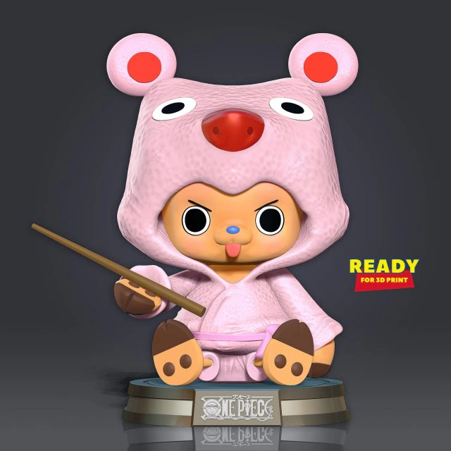 Tony Tony Chopper 3D Print Model .c4d .max .obj .3ds .fbx .stl .blend
