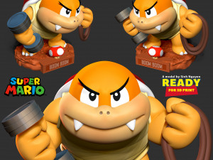 Boom Boom - Super Mario Fanart 3D Print Model