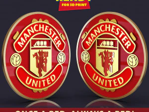 Logo de Manchester United Modèles 3D en vedette